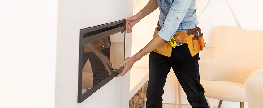 Metal Fireplace Installation in Country Walk, Florida